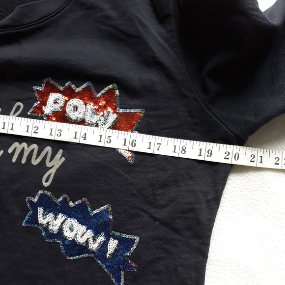 Marie Lund Graphic Sequined POW WOW Pullover - Picture 5 of 8